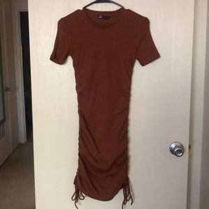 Zara Midi/Mini Dress with Ruched Sides